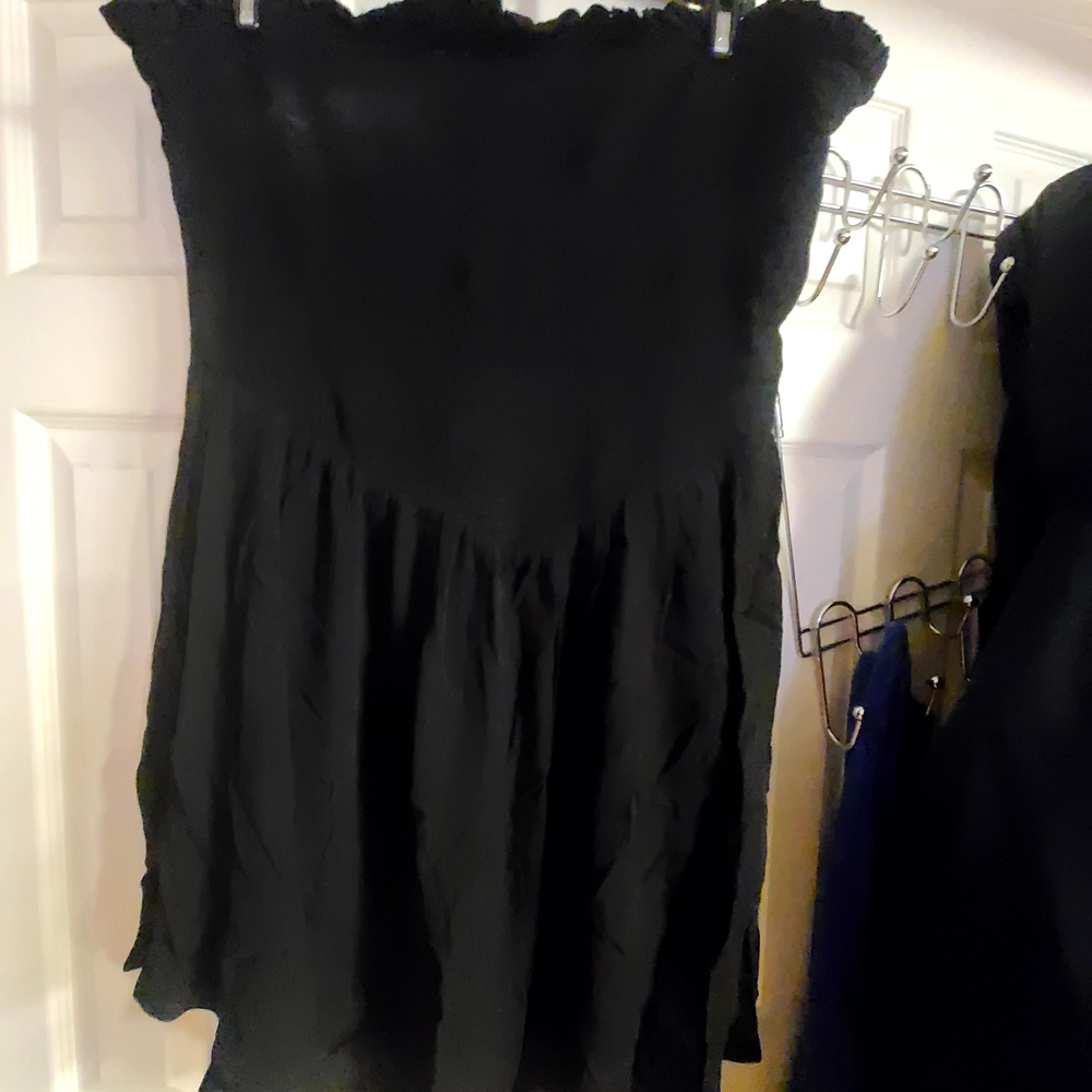 Black Strapless Dress